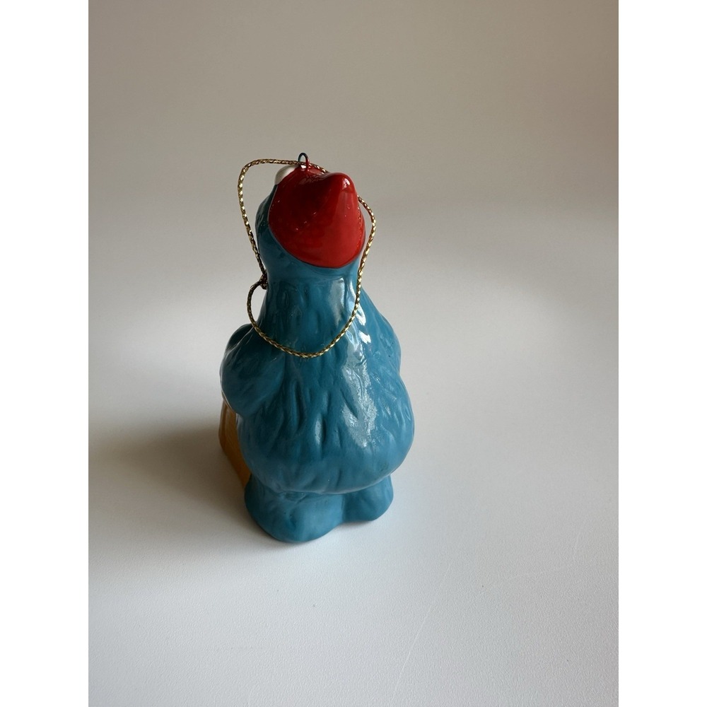 Vintage Sesame Street Cookie Monster Elf Toy Ornament Muppets 1980s Christmas - Picture 4 of 5
